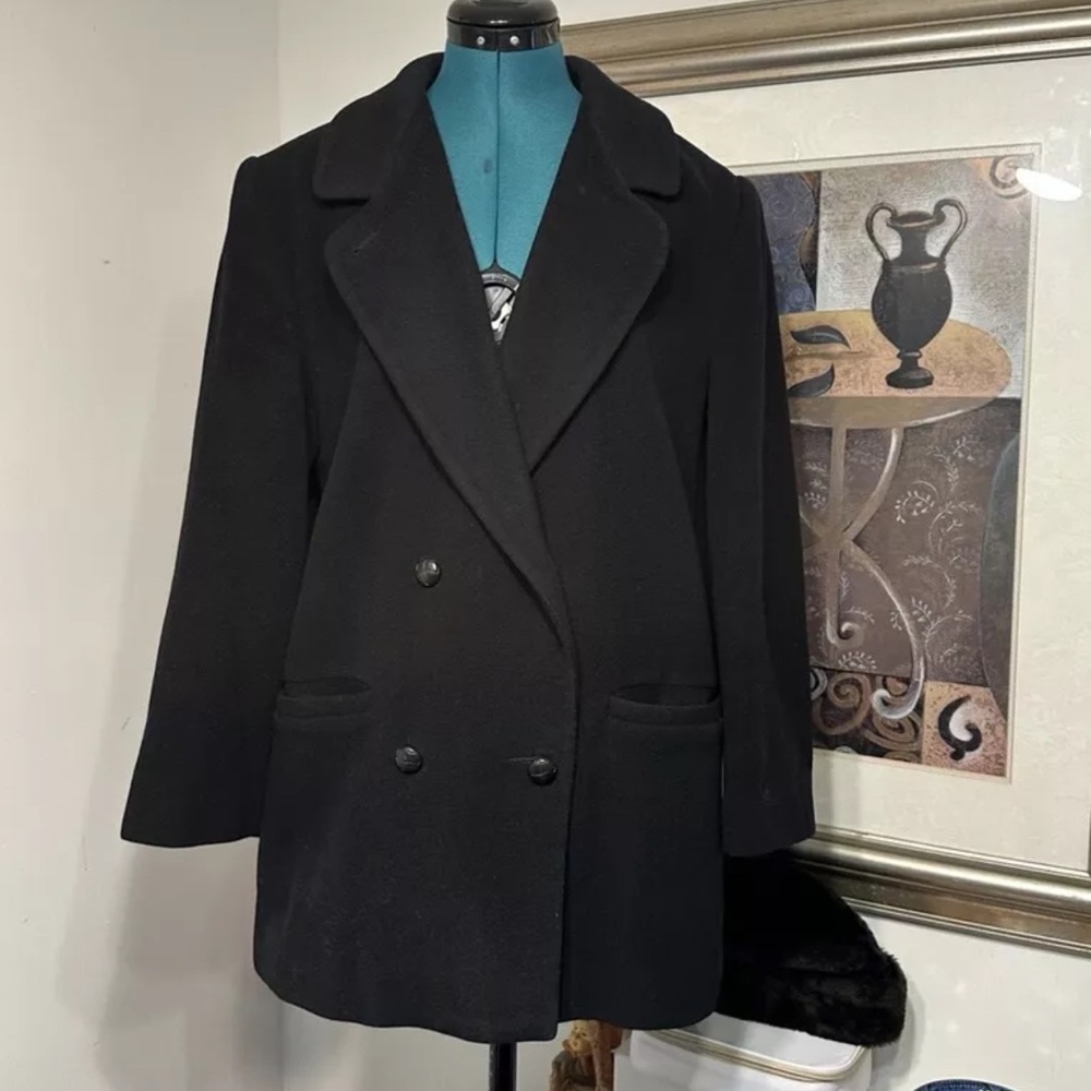 Forrani A Forecaster Company Women’s Black Wool Lined Peacoat Size 10